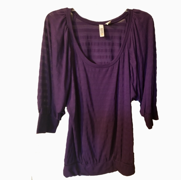 Route 66 Tops - Route 66 purple stripe top 1X plus womens
Scoop ne